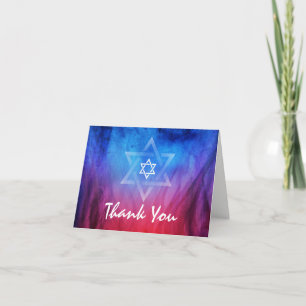 Elegant Modern Blue Star av David Fladdermus Pub M Tack Kort