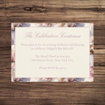Elegant Modern Blush Bat Mitzvah Party Details 