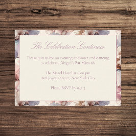 Elegant Modern Blush Bat Mitzvah Party Details  Tilläggskort