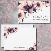 Elegant Modern Boho Rosa Blommig Bröllop