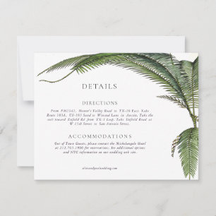 Elegant Modern Botaniska Grey Bröllop OSA Kort