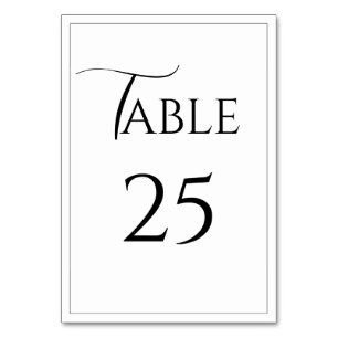Elegant Modern Bröllop Bord-kort Bordsnummer