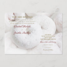 Elegant Modern Bröllop Etheral White Doughnut