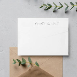 Elegant Modern Bröllop Returetiketter Etikettband