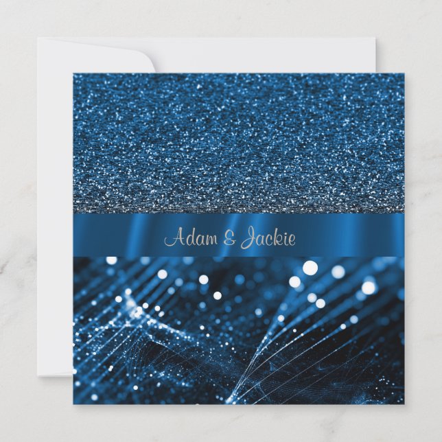 ELEGANT & MODERN BRÖLLOP SPLIT-ROYAL INBJUDNINGAR (Framsida)