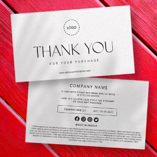 Elegant Modern Business Promo Coupon och Kampanj Anteckningskort