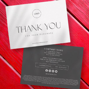 Elegant Modern Business Promo Coupon och Kampanj Anteckningskort