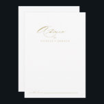 Elegant Modern calligrafi Guld Bröllop Rådkort<br><div class="desc">Detta moderna calligrafkort för guld bröllop är i elegant en perfekt för ett bröllop som är ett kritiskt område. Den enkla utformningen och utformningen av snyggten har skripttypografin klassisk och finare i guld. De här korten är perfekter för bröllop, möhippa, babydusch, studentfest och mycket mer. Anpassa korten med namn från...</div>
