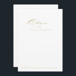 Elegant Modern calligrafi Guld Bröllop Rådkort<br><div class="desc">Detta moderna calligrafkort för guld bröllop är i elegant en perfekt för ett bröllop som är ett kritiskt område. Den enkla utformningen och utformningen av snyggten har skripttypografin klassisk och finare i guld. De här korten är perfekter för bröllop, möhippa, babydusch, studentfest och mycket mer. Anpassa korten med namn från...</div>