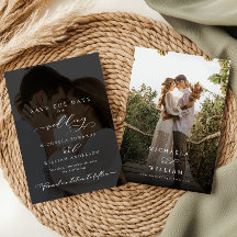 Elegant Modern Calligraphy 2-Photo Bröllop