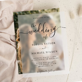 Elegant Modern Calligraphy Black Bröllop