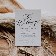 Elegant Modern Calligraphy Bröllop
