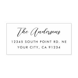 Elegant Modern Calligraphy-Returadress Självfärgande Stämpel