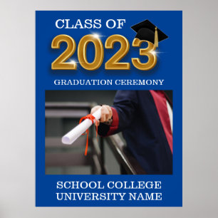 Elegant Modern Ceremonin i Studenten 2023 Poster