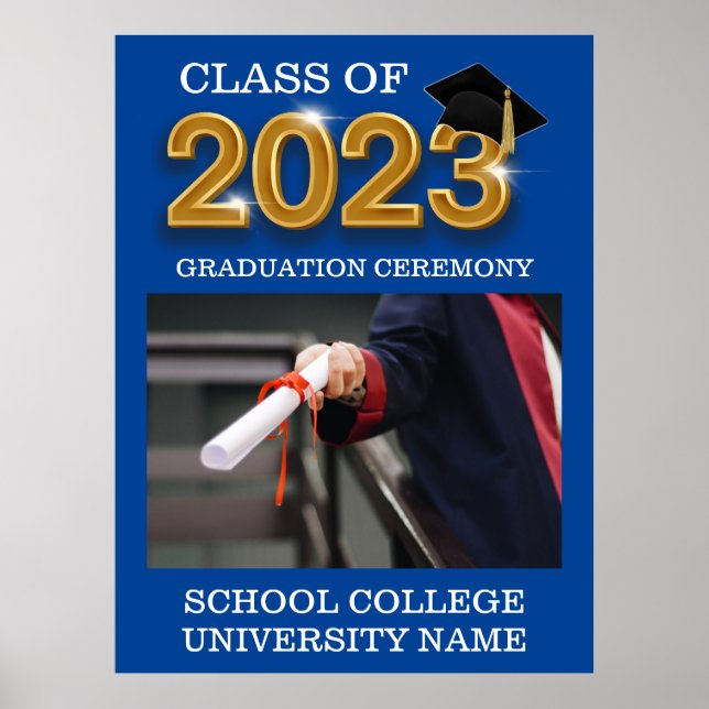 Elegant Modern Ceremonin i Studenten 2023 Poster (Framsidan)