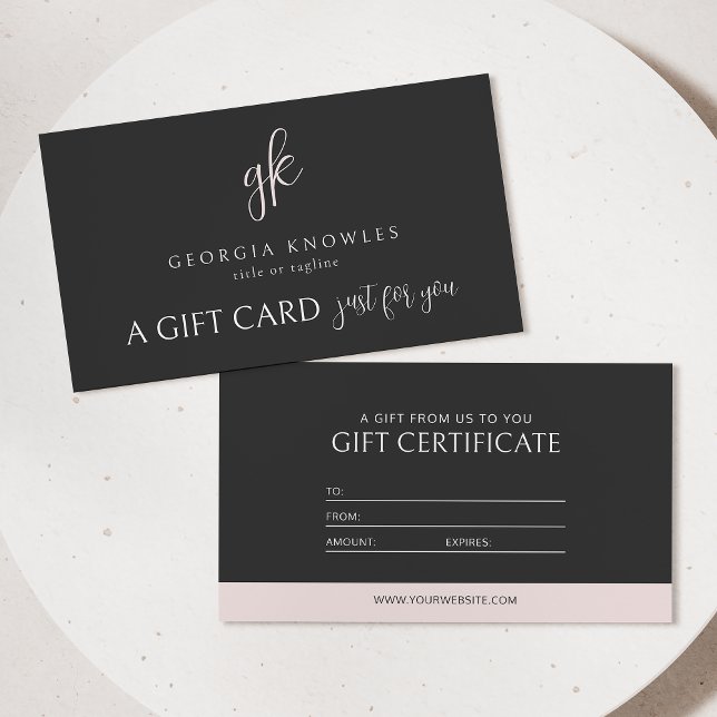 Elegant Modern certifikat för  Rosa (Skapare uppladdad)