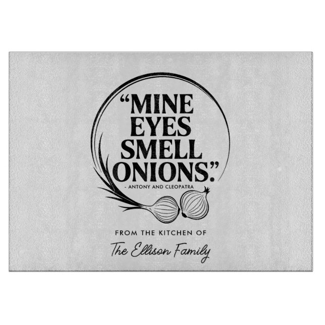 Elegant Modern Chef Witty Onion Citat (Framsidan)