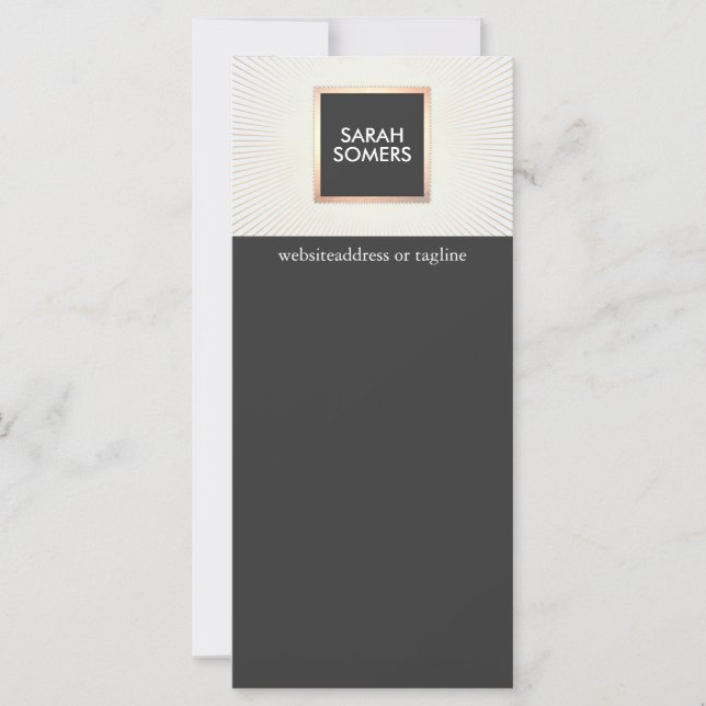 Elegant Modern Chic för Guld och svart Snyggt (Framsida)