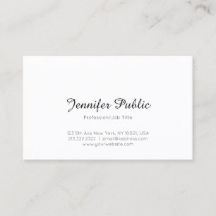 Elegant Modern Chic för minimalistisk Professionel Visitkort