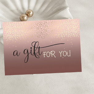 Elegant Modern Chic Guld Konfetti Rabattkort