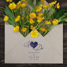 Elegant Modern Chic Hjärtan Vi Gör Citat Bröllop