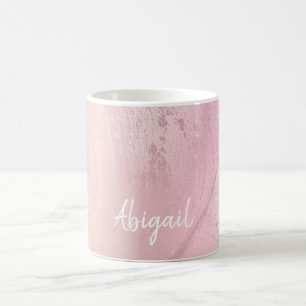 Elegant modern chic ombre roséguld glittermarmor kaffemugg