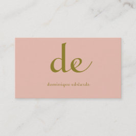 Elegant Modern Chic  Rosa Cosmetics Visitkort