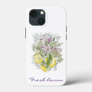 Elegant Modern Chic Watercolor Lemons