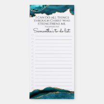 Elegant Modern Christian Scripture Namn to Do List