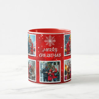 Elegant Modern Christmas Family Photo Design Mugg