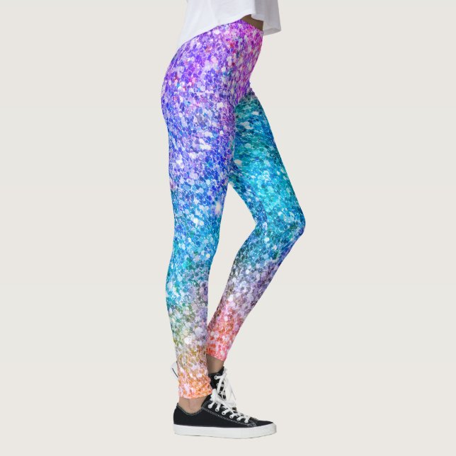 Elegant Modern Colorful Glitter Leggings (Höger)