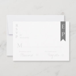 Elegant Modern Contemporary minimalistisk Bröllop OSA Kort