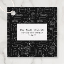 Elegant Modern Cooking Party Chef Birthday Party