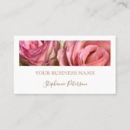 Elegant Modern Copper Custom Photo Professional  Visitkort