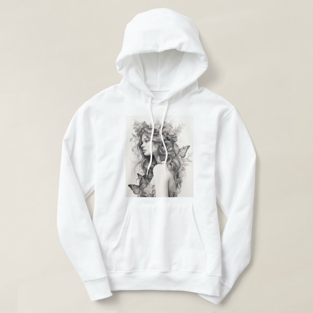 Elegant Modern Cute Custom Add Your Own Photo Hoodie (Design framsida)