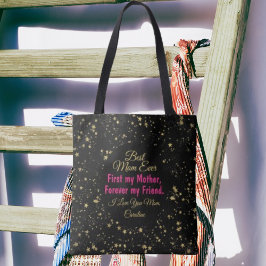 Elegant Modern Cute Mamma Rosa Guld Mors dag Tygkasse