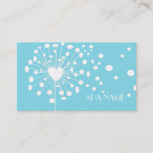 Elegant Modern dandelion-massageterapi Visitkort