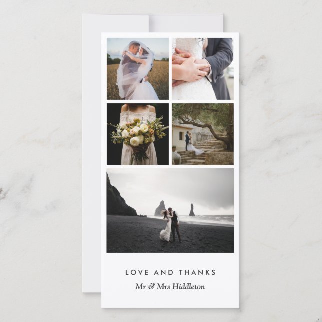 Elegant Modern Enkel, gift par Tack (Framsida)