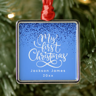 Elegant Modern Enkel Min Första Jul Julgransprydnad Metall