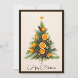 Elegant Modern enkel, minimalistisk Julgran Julkort