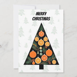 Elegant Modern enkel, minimalistisk Julgran Julkort