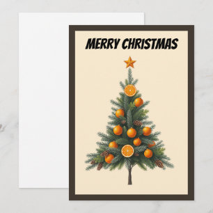 Elegant Modern enkel, minimalistisk Julgran Julkort