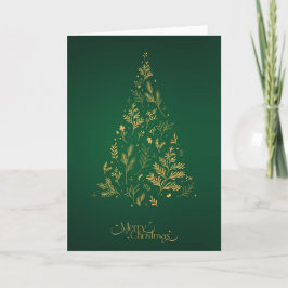 Elegant Modern Enkel Minimalistisk Julgran Kort