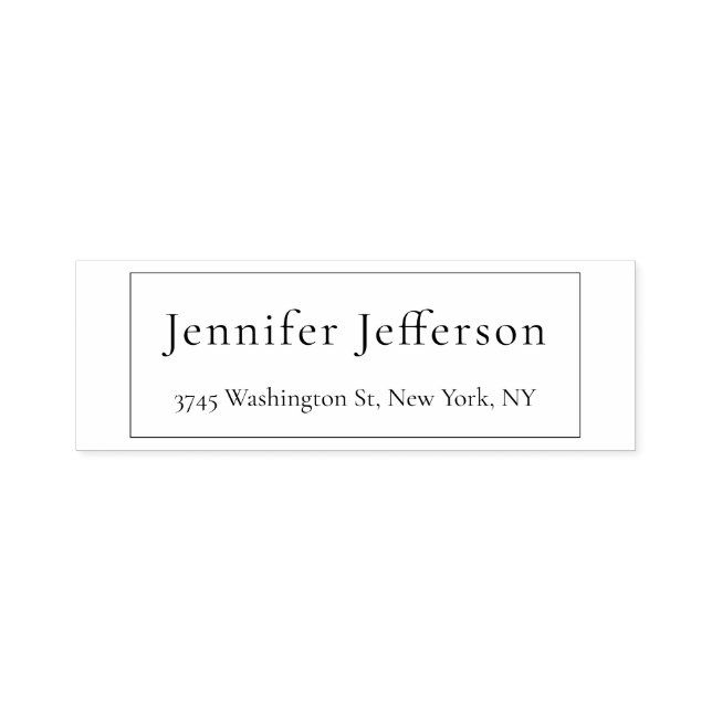 Elegant Modern Enkel Professionell Självfärgande Stämpel (Design)