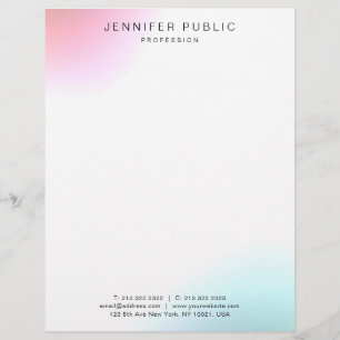 Elegant Modern enkel Trendig, färgstark mall Brevhuvud