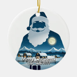 Elegant Modern Enkel Vintage - jul i familjen Julgransprydnad Keramik