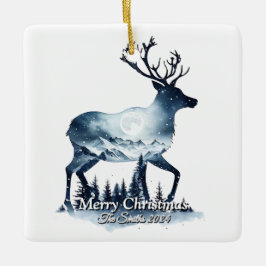 Elegant Modern Enkel Vintage - jul i familjen Julgransprydnad Keramik