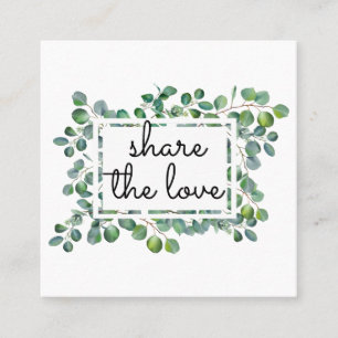 Elegant Modern eukalyptus Återger en vän Rabattkort