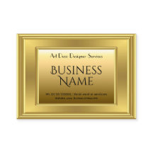 Elegant Modern Falsk Guld Metall Minimalistisk