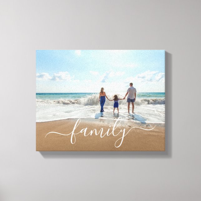 Elegant Modern Family Photo Canvastryck (Framsida)